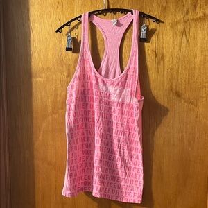 Under Armour Pink Graphic Tank Top Size Small